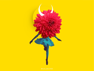 Forms of magic, ballet 🌺. amarillo ballet crypto dance flower gt guatemala icarosdie minimalism moon nft sun surreal yellow