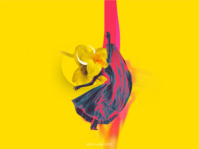 Reach July Stream 2021. 🌺 branding collage dancing digital art flower gt guatemala icarosdie illustration loveistheanswer nft photoshop surreal withces
