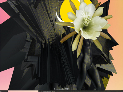 end of Body 🔥 3d blender branding cryptoart flower gradient gt guatemala icarosdie illustration loveistheanswer nft yellow