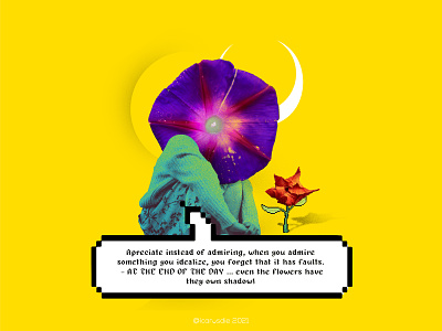 In the garden of thoughts. design flower graphic design gt guatemala icarosdie photoshop pixel pixelart toughs witch yellow