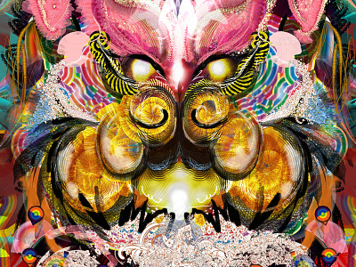 My Spirit Animal tiger art design digital art draw guatemala icarusdie illustration painter photoshop procreate psychedelic tiger