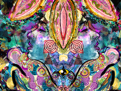 May 8. Equality and Orgasms for them. art design gt guatemala icarusdie illustration international woman day psychedelic psychedelic art trip vagina woma