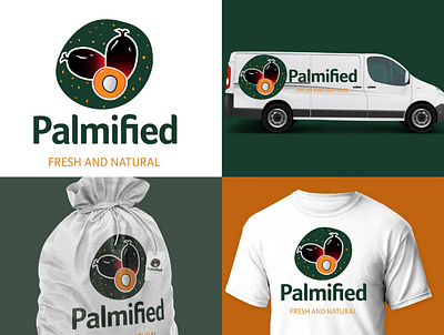 Palmified logo design african illustrator brand mark branding brand identity design icon logo logo designer logo designs logo inspiration nigerian illustrator palm fruit vector