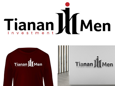 Logo design for tianan men investment brand identity brand mark branding corporate logo design logo minimalism monogram