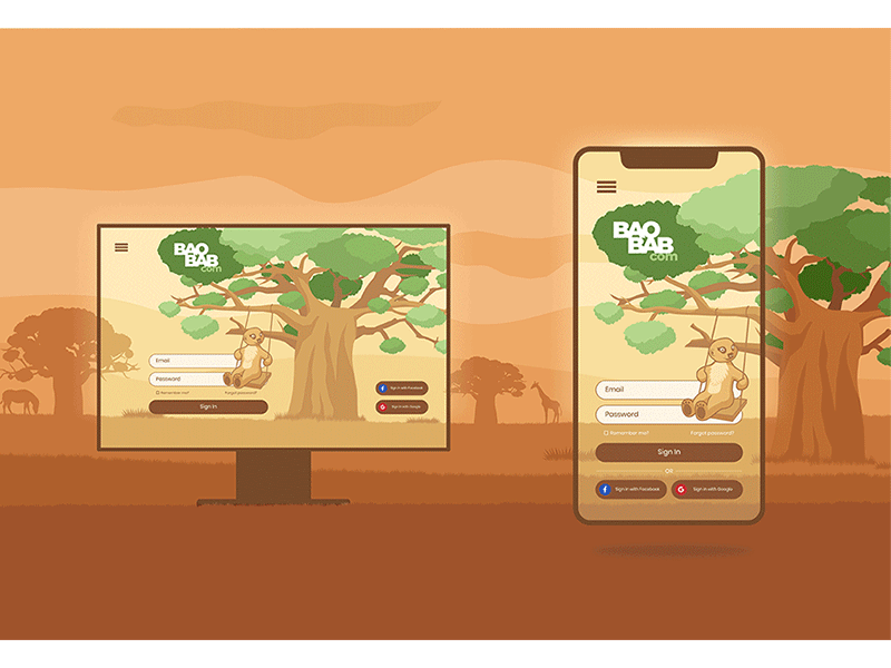 baobab1 animation app design illustration ui vector web website