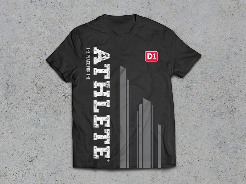 ATHLETE D1 t-shirt design by Mark Daniel on Dribbble