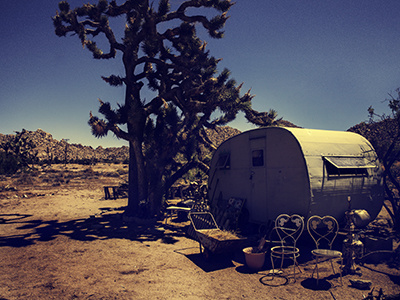 other side of the park california joshua tree landscape national parks photography trailer park