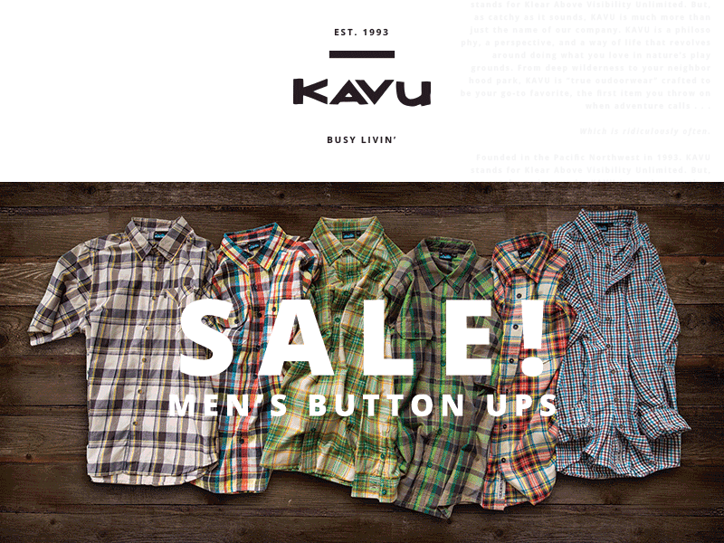 Flannel Life flannel gif kavu mens retail sale summer