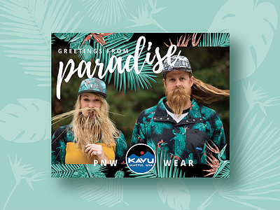 From Paradise with Love ad kavu leaves magazine paradise pnw print
