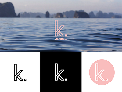 K. brand logo mark pink selfbrand wip