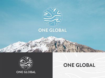 One Global concept lines logo mock oneglobal topo