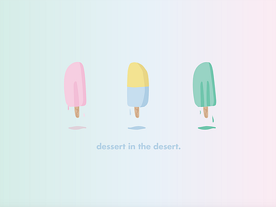 Dessert bend desert dessert gradient melting or popsicle vector