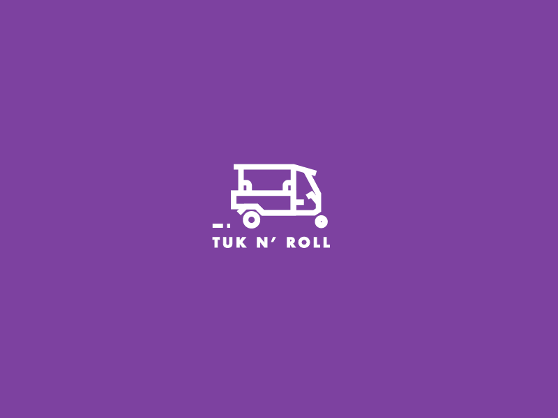 Tuk N' Roll gif lines purple roll thick tuktuk vector