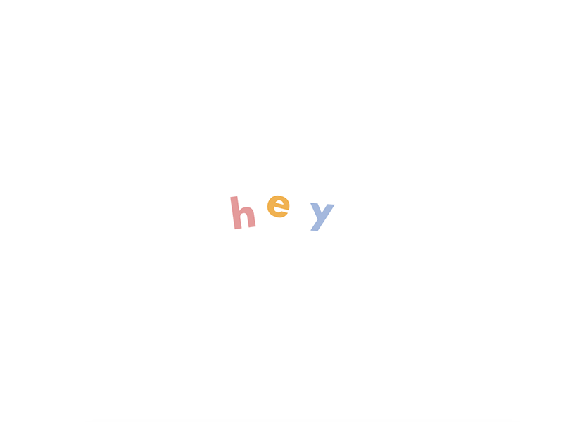 Hey bold futura gif hey hi howareya pastel