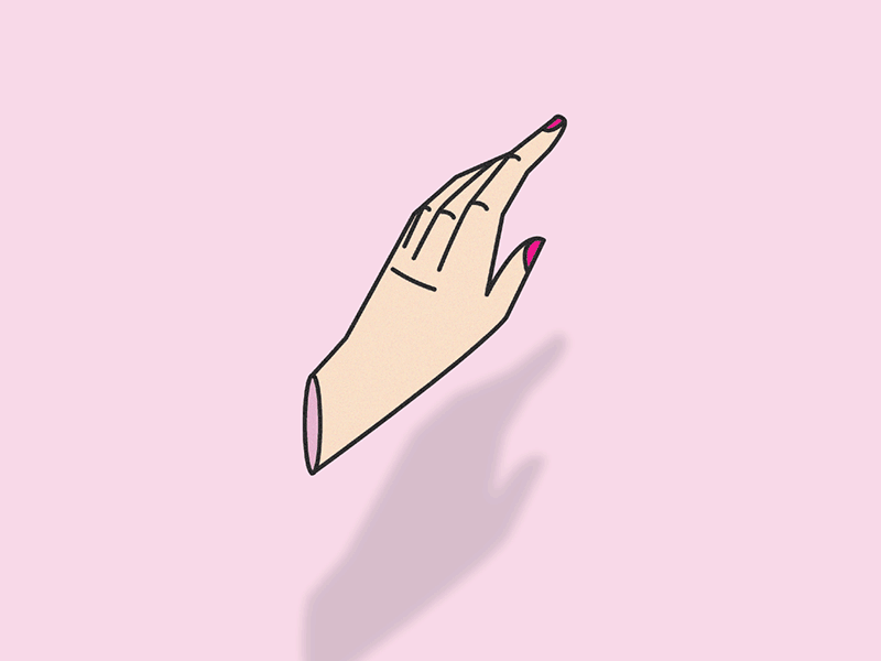Finger finger gif hand nails pink vibes