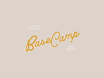 Base Camp branding camp design identity logo oregon typography vintage wip