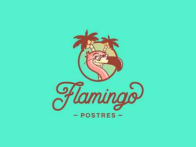 Logo for Flamingo Bakery app art baker branding candy chocolate chocolatedelivery chocolates flamingo icon illustration ui
