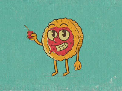 Rómulo La Pepa argentina cartoon character design cookie design food illustration illustrator mate photoshop