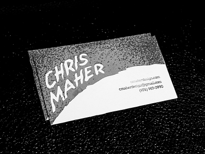 Let's get to business. branding business bw card cut and paste material posterboard stencil stipple