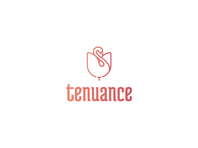 Tenuance Logo bird bird logo brand design cisne fashion brand logo swan tulip tulipa