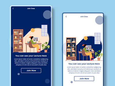 Join Online Class in Dark and light Variant class redesign ui ui ux