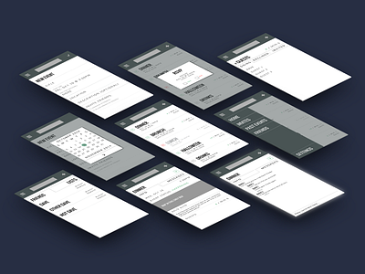 Screen Drafts V2 app illustrator interface mobile mockup photoshop prototype typography ui ux