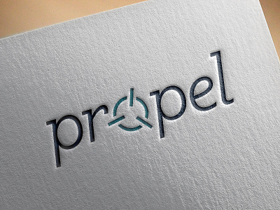 Propel Logo Draft abstract blue branding illustrator italics klinic slab logo navy propellor startup teal vector