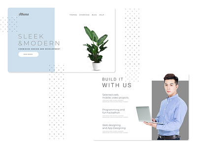 Sleek Minimalistic Design art branding design flat illustration minimal ui ux website