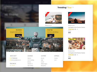 Travel Theme Style design flat minimal nepal ui ux website