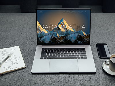 Ready for Everest? branding design everest minimal mountain nepal travel typography ui ux website