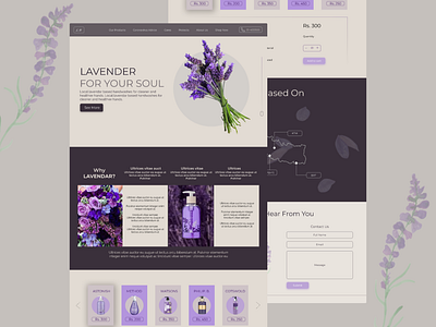 Shop Your Lavendar art branding design flat illustration nepal ui ux website