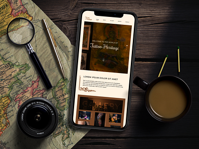 Mobile App Design for Tattoo Parlour