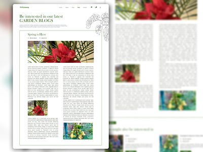 Blog for You blog branding design minimal nepal nursery plants ui ux website