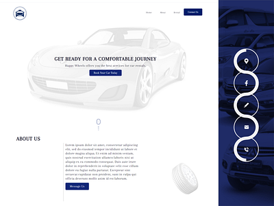 Randomly Cars 🚙 blue book vehicle car cars contact design ride ui ux vehicle website