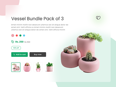 Plant Vase and Vessels! design ecommerce illustration nepal pink plant ui uidesign ux vase vector website