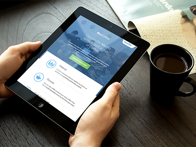 Mozilla MozCoffee Landing Page - Tablet 