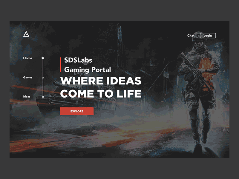 Gaming Portal - SDSLabs animation game gaming iit roorkee interface portal principle prototype sdslabs ui ux