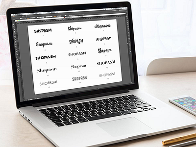 Shopasm - Brand Exploration apparel branding design e commerce exploration fashion logo shopasm tinder