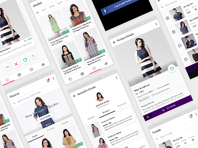Shopasm Full App card clothing design fashion interaction interface shopasm tinder ui ux