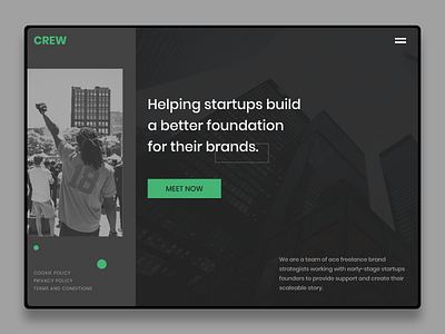 Startup. brand design designer desktop minimal startup typography ui ui ux uidesign website