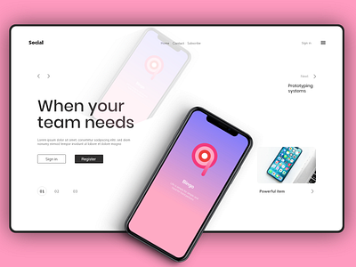 Prototype Team. design minimal prototype team typography ui ui deisgn ui design uiux website design