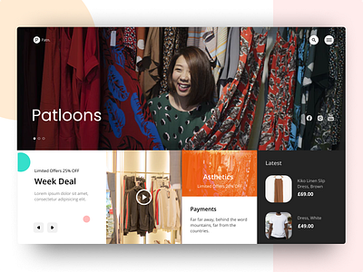 Clothes Shop Web Design