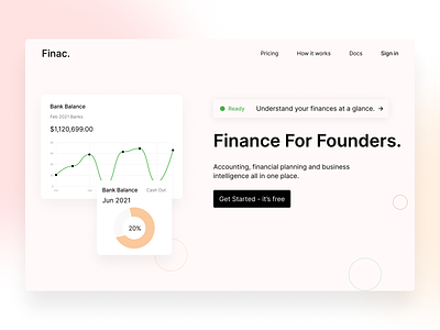 Finance Website branding color design finance illustraion minimal minimalism typography ui ui design uiux vector webdesign website