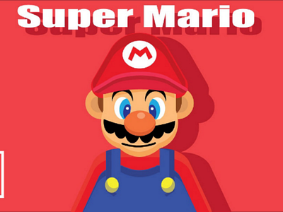 Super Mario art artwork design drawing flat design illustration illustrator super mario