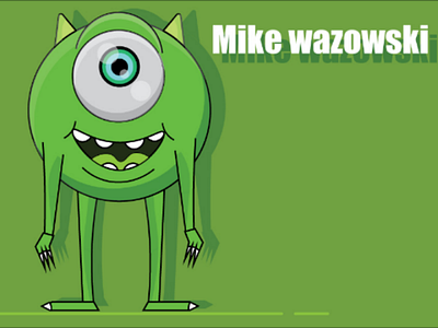 Mike monster👹 adobe illustrator art artwork cartoon character draw in illustrator drawing illustration illustrator monster