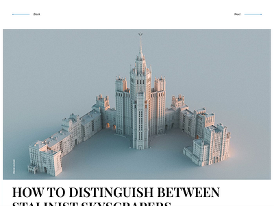 Layout of an article architecture article graphic design layout magazine mockup skyscrapers typography