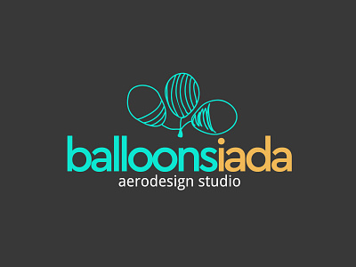 Balloonsiada balloons illustration logo