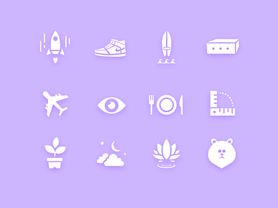 Icon Set favorites filled icon flat flat design hobby icon icon design icon set minimal