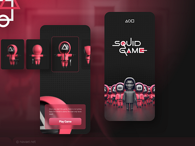 Squid Game design graphic design squid game ui