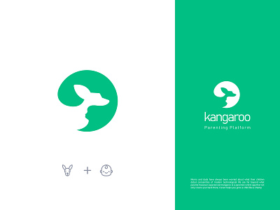 Kangaroo - Parenting Platform baby dads design kangaroo logo moms navaei parent platform
